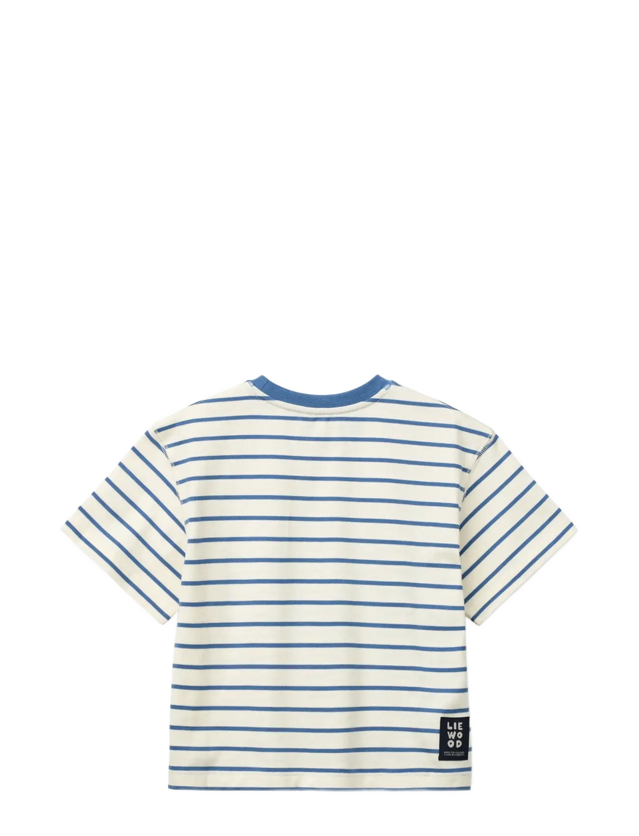 Liewood - Tyler Stripe SS T-shirt - t-shirts - riverside / creme de la creme - 1