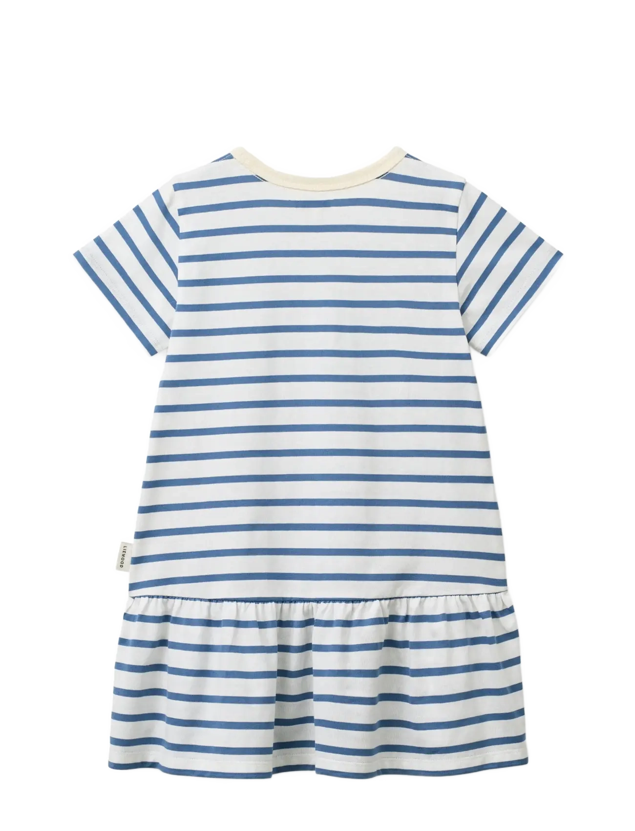 Liewood - Madden Stripe Dress - kurzärmelige babykleider - riverside / creme de la creme - 1