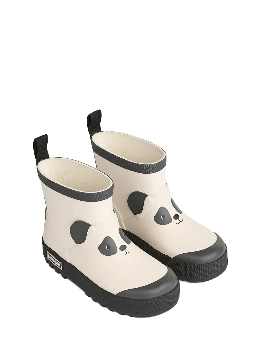 Liewood - Tekla Panda Rainboot - rubberlaarzen met voering - sandy / dark grey - 0