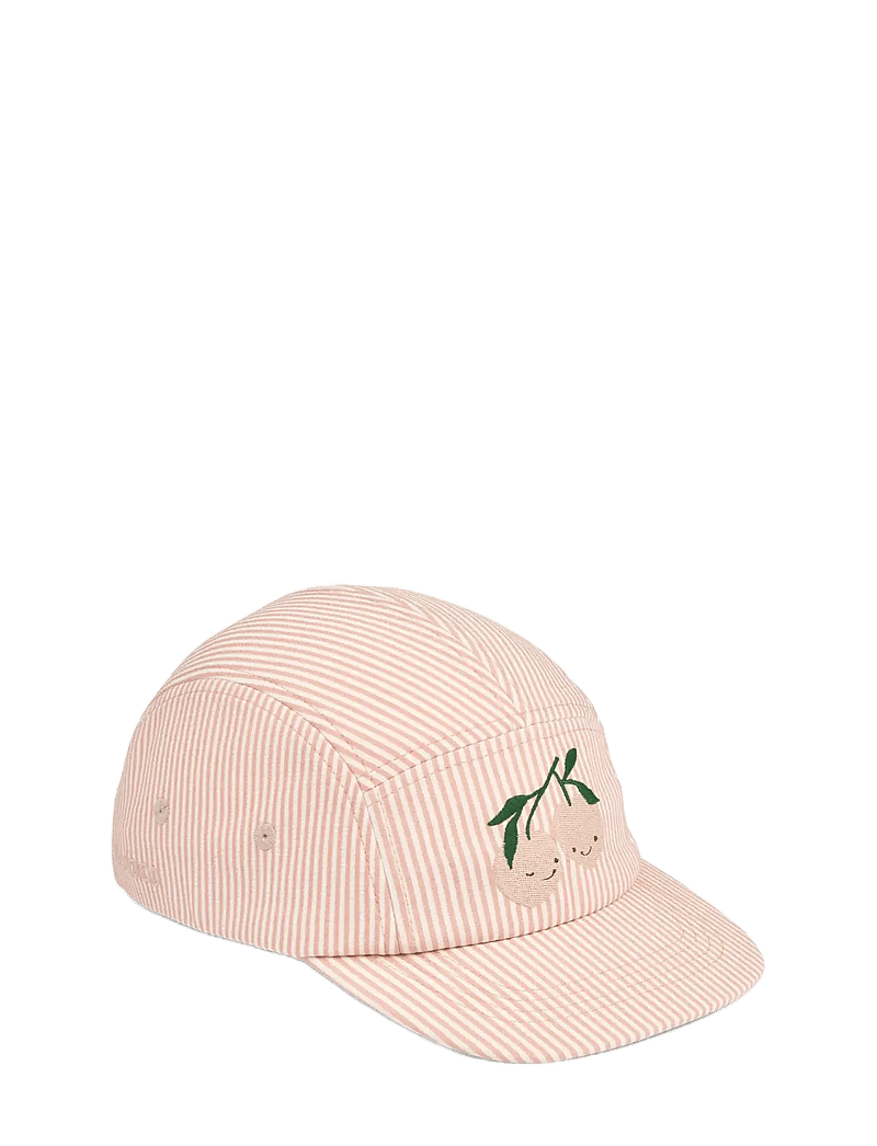 Liewood - Rory Seersucker Cap - caps - y/d stripe pale tuscany / creme de la creme - 0