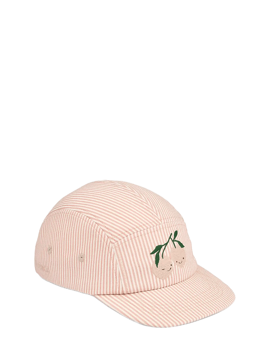 Liewood - Rory Seersucker Cap - caps - y/d stripe pale tuscany / creme de la creme - 0