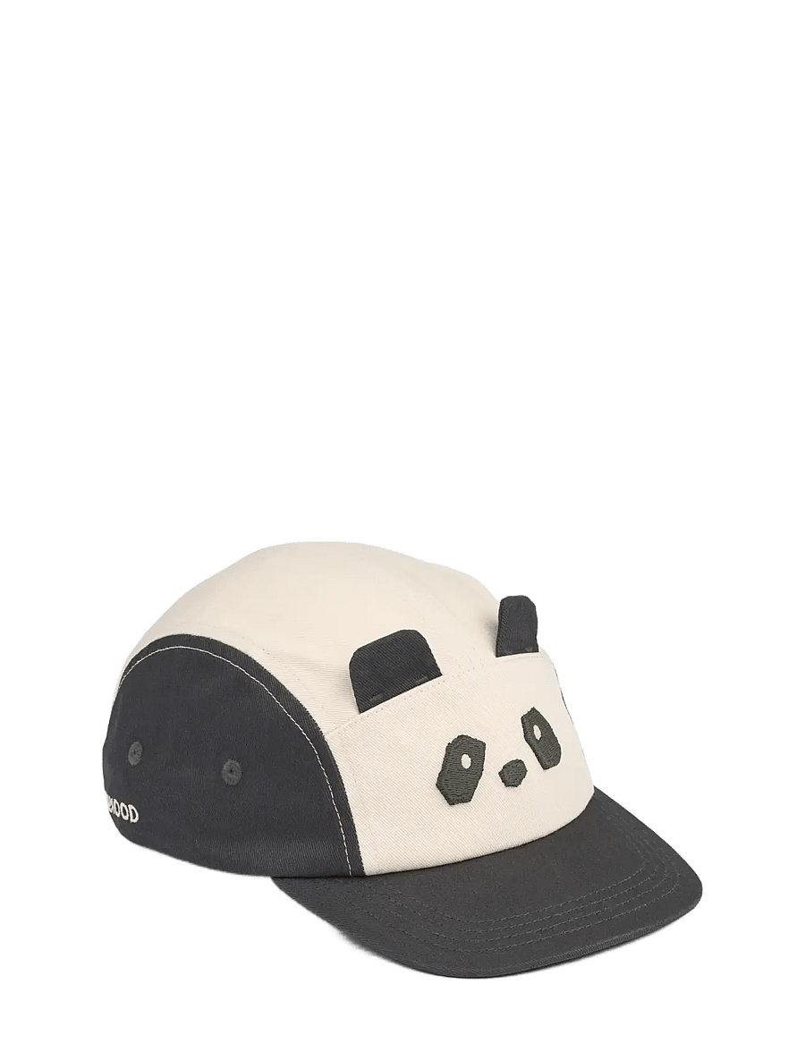 Liewood - Rory Panda Cap - cepures ar nagu - sandy / dark grey - 1