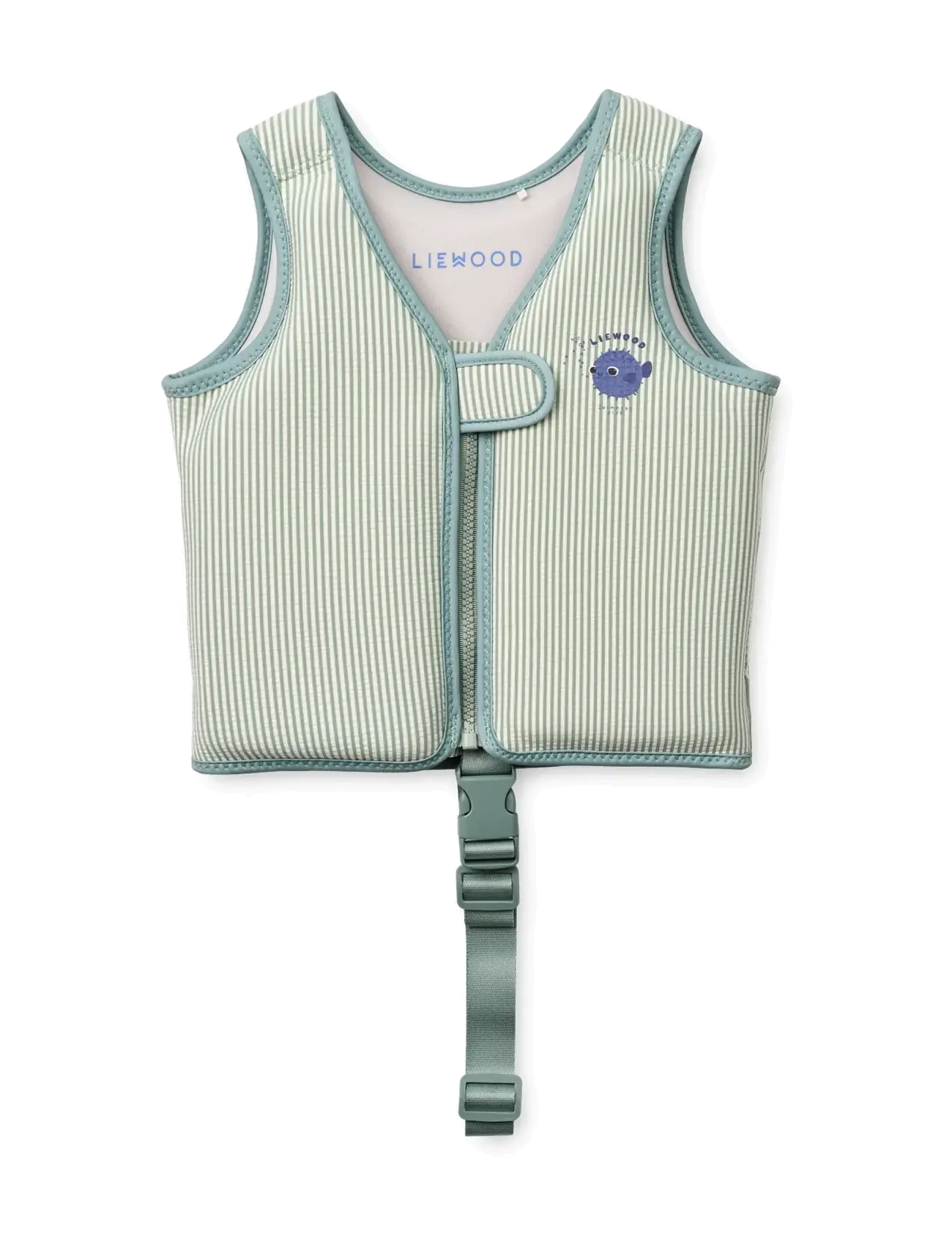 Liewood Dove Seersucker Swim Vest - Simning - PEPPERMINT / SANDY / multi