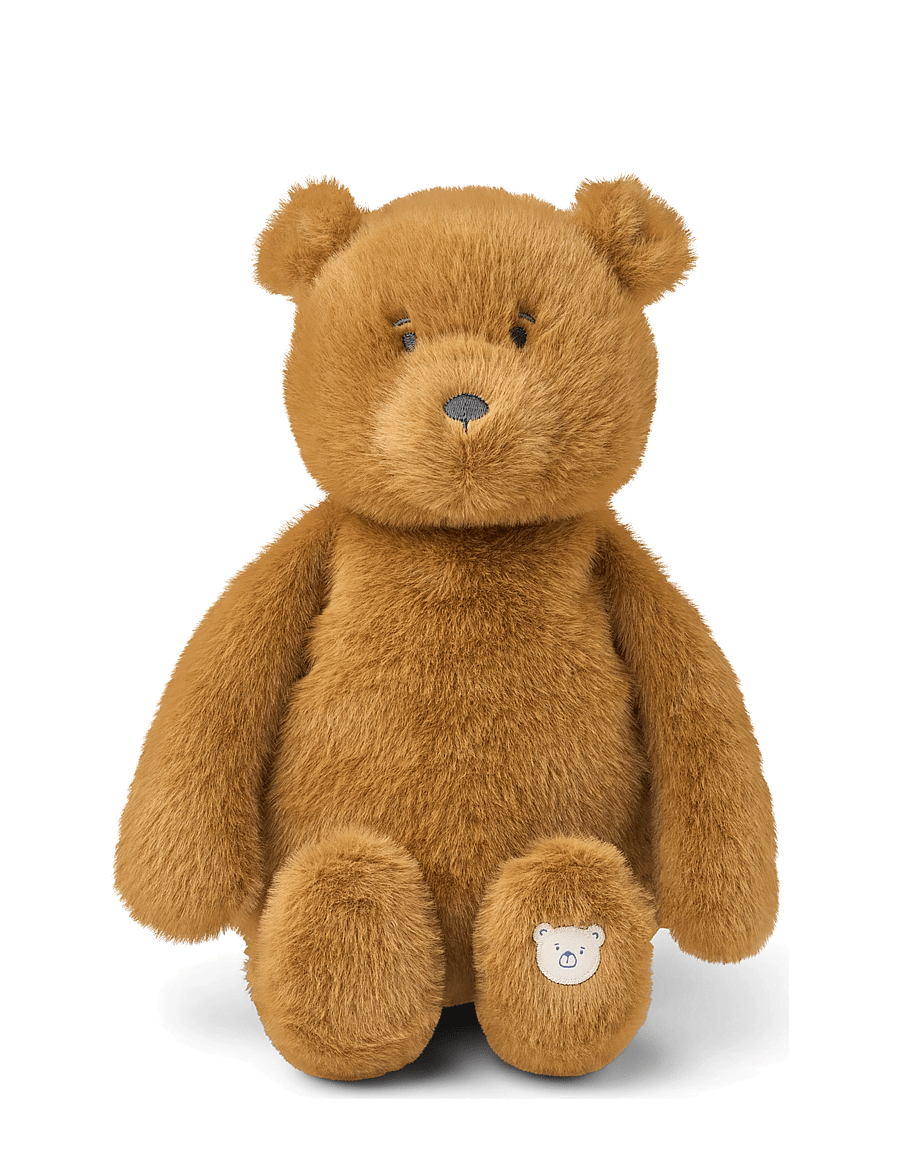 Liewood - Dayana Plush Bear Backpack - rygsække - golden caramel - 0