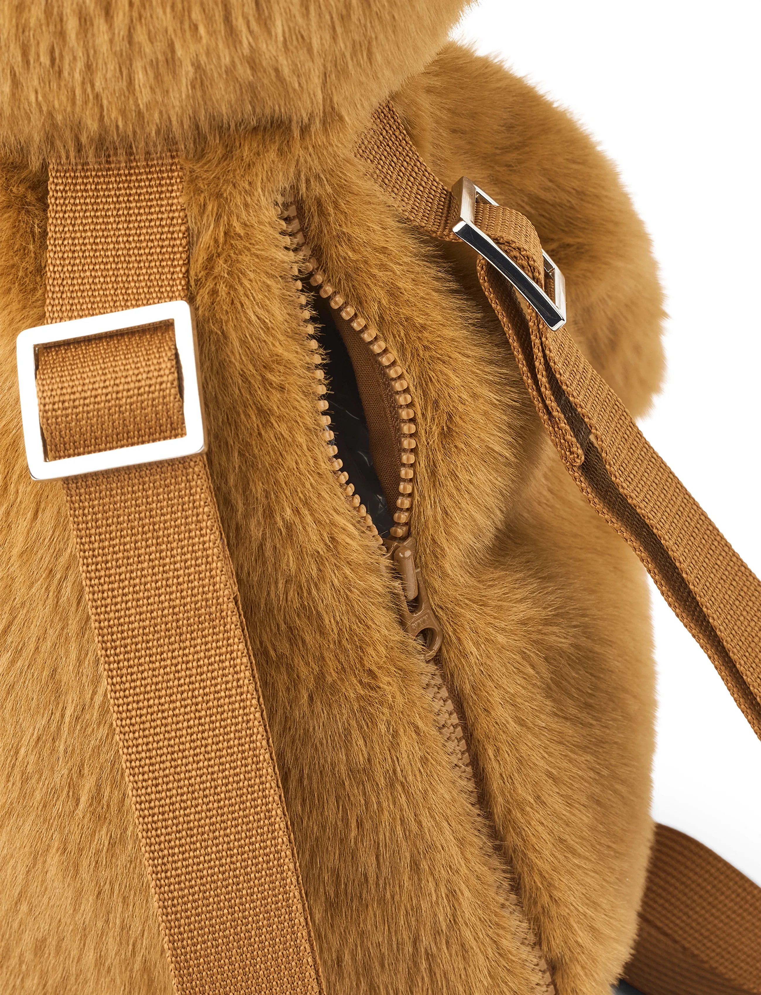 Liewood - Dayana Plush Bear Backpack - rygsække - golden caramel - 2