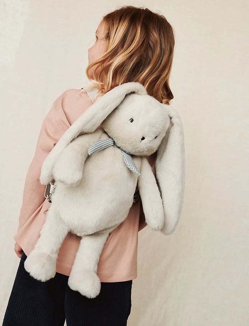 Liewood - Dayana Plush Rabbit Backpack - seljakotid - mist - 0