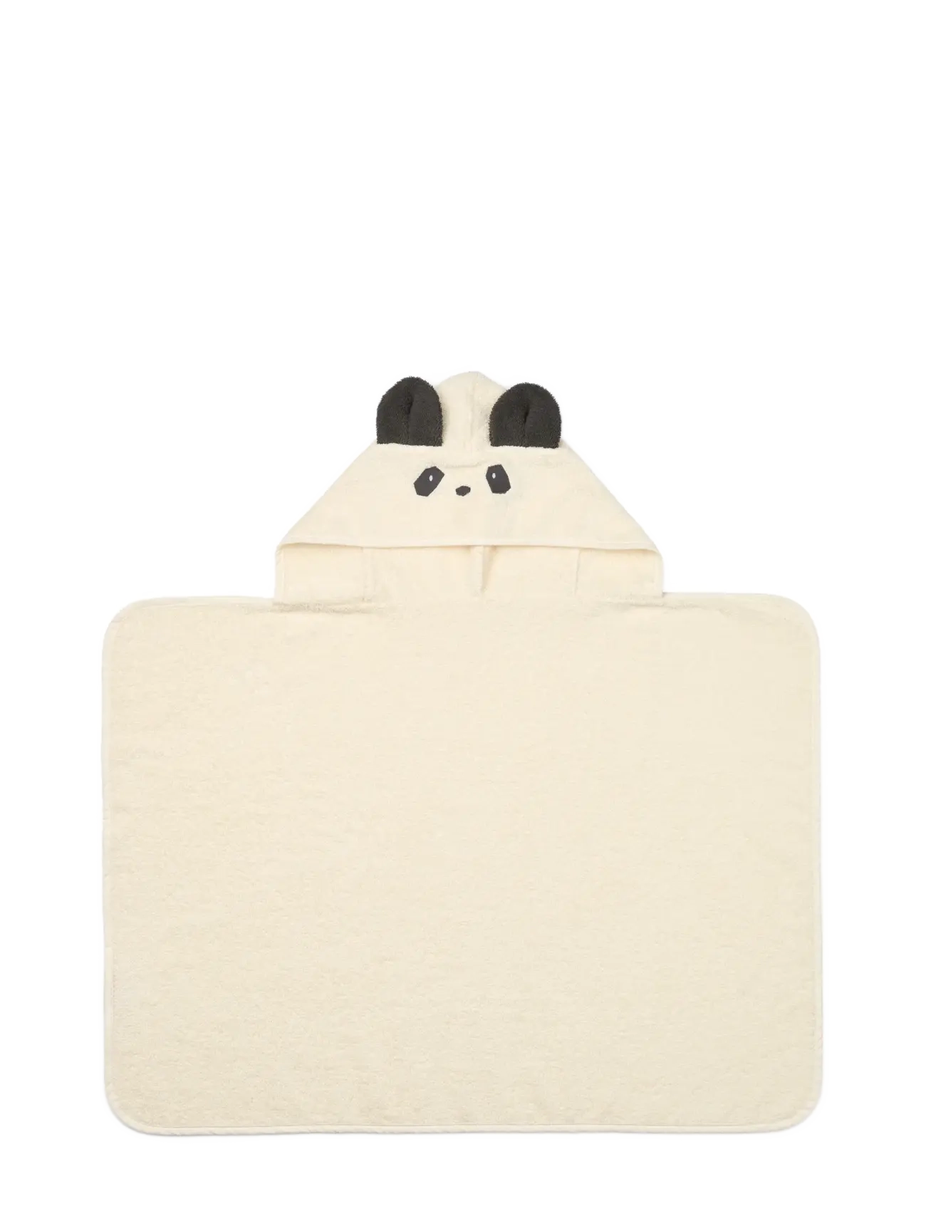 Liewood Vilas Panda Baby Hooded Towel, One Size, Cream, Bath Time > Towels, Børn