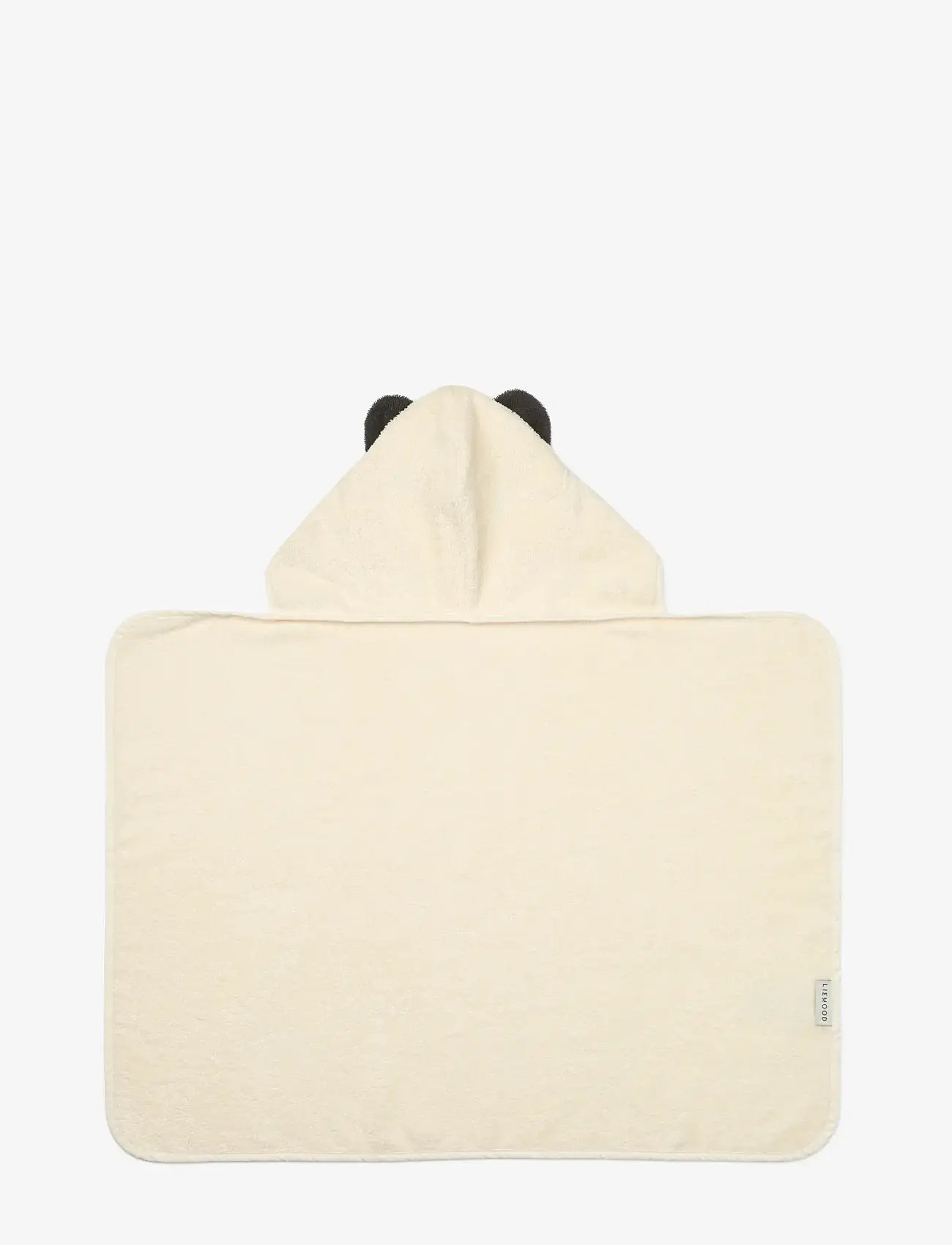 Liewood - Vilas Panda Baby Hooded Towel - bathrobes - creme de la creme - 1