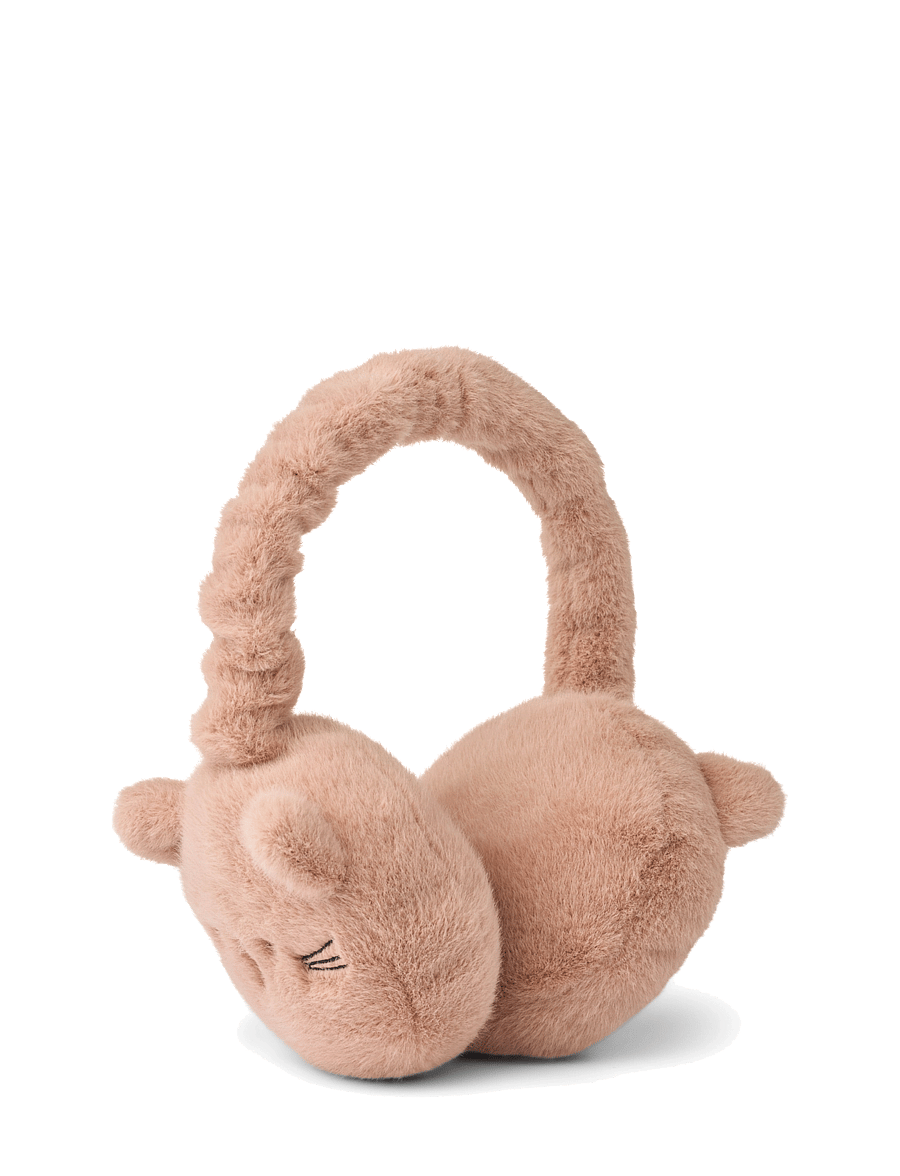 Liewood - Timothy Plush Cat Ear Warmers - Öronmuffar - pale tuscany - 1