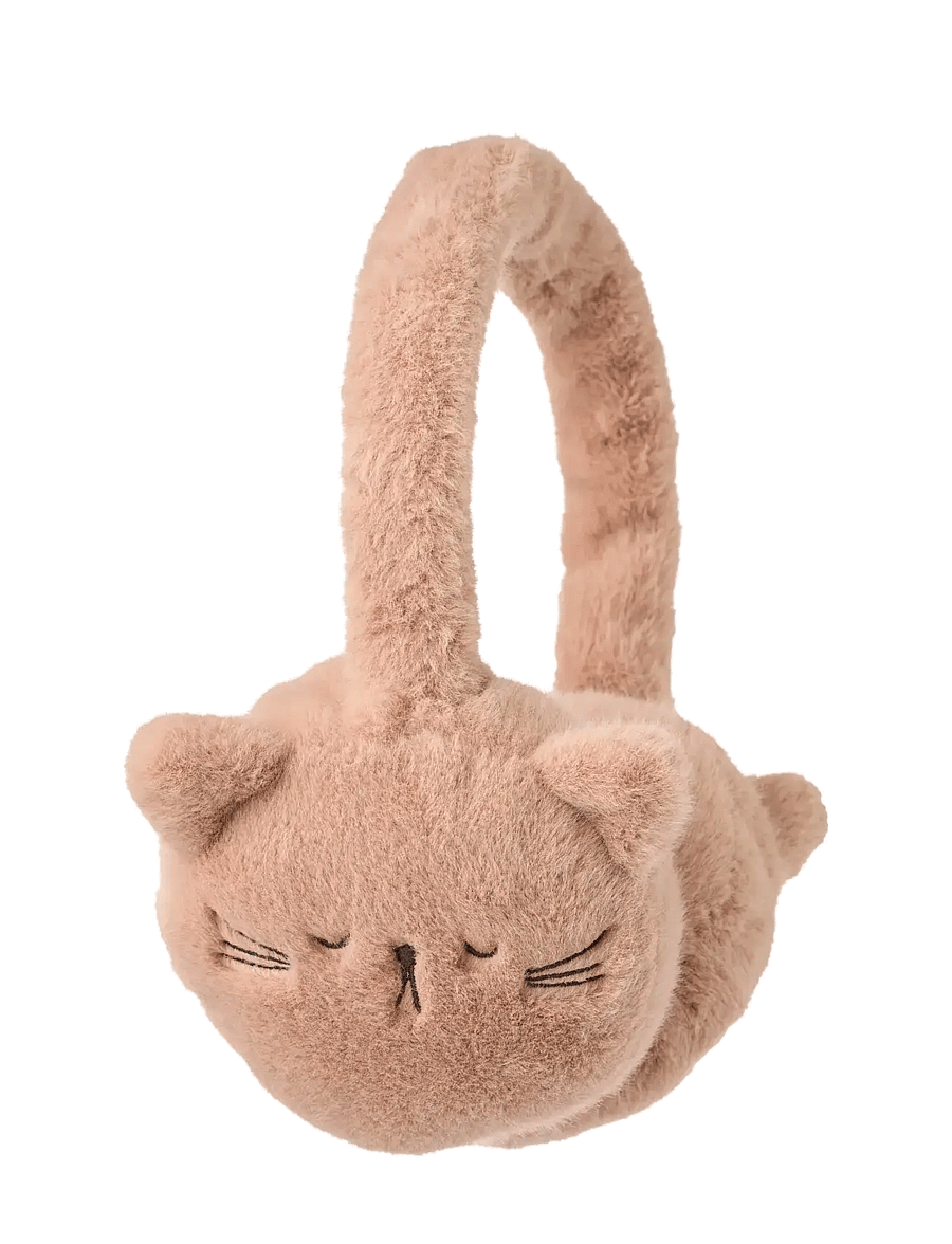 Liewood - Timothy Plush Cat Ear Warmers - Öronmuffar - pale tuscany - 1
