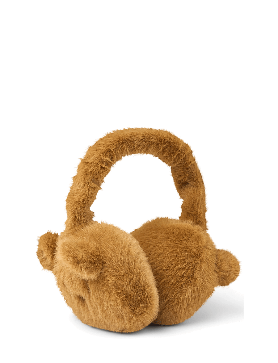 Liewood - Timothy Plush Bear Ear Warmers - Öronmuffar - golden caramel - 0