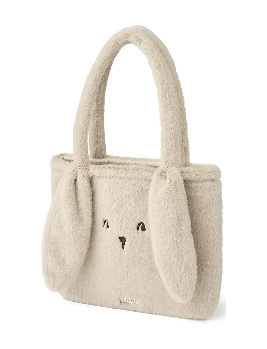 Liewood - Lexi Plush Rabbit Totebag - tragetaschen & kleine taschen - mist - 1