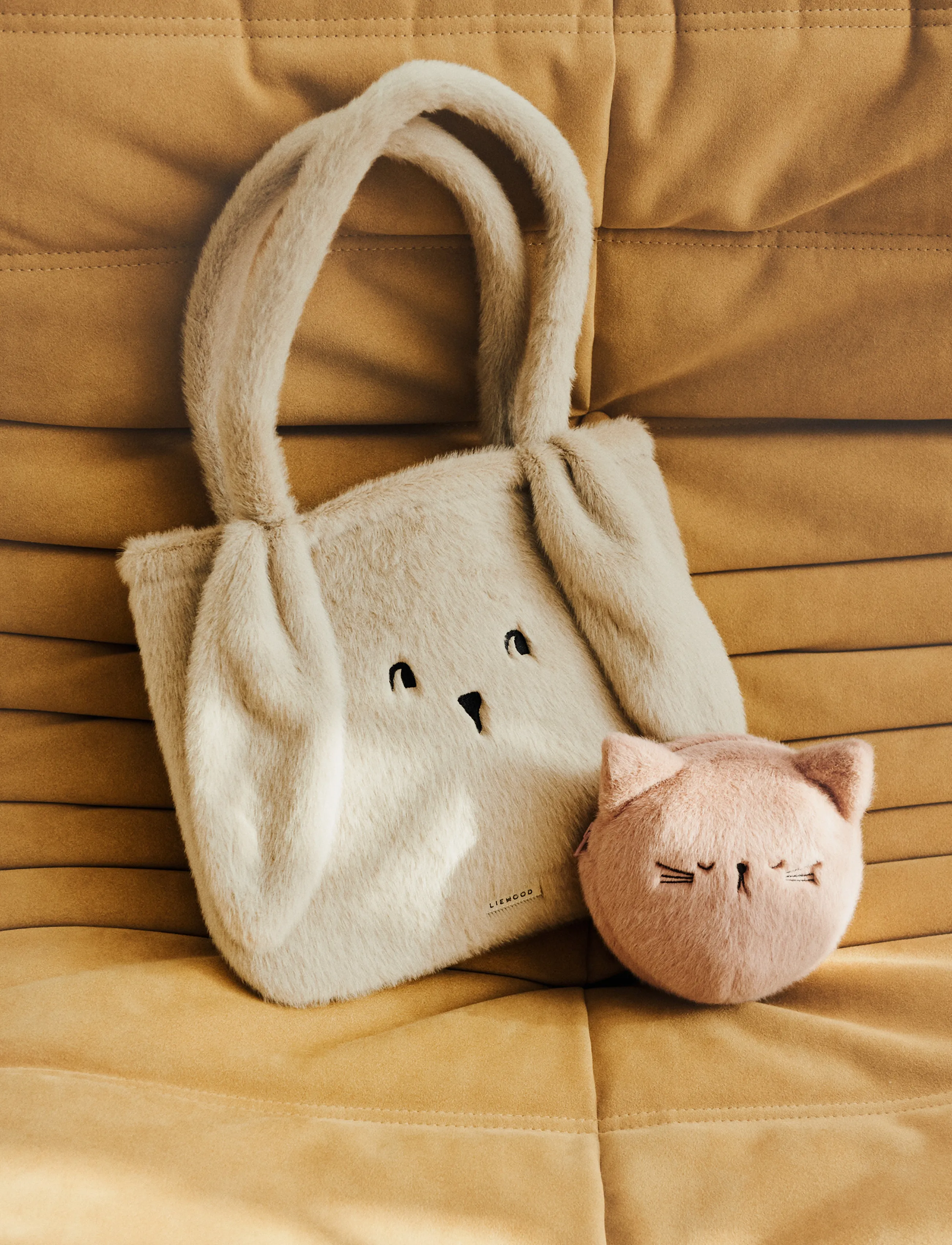 Liewood - Lexi Plush Rabbit Totebag - tragetaschen & kleine taschen - mist - 0