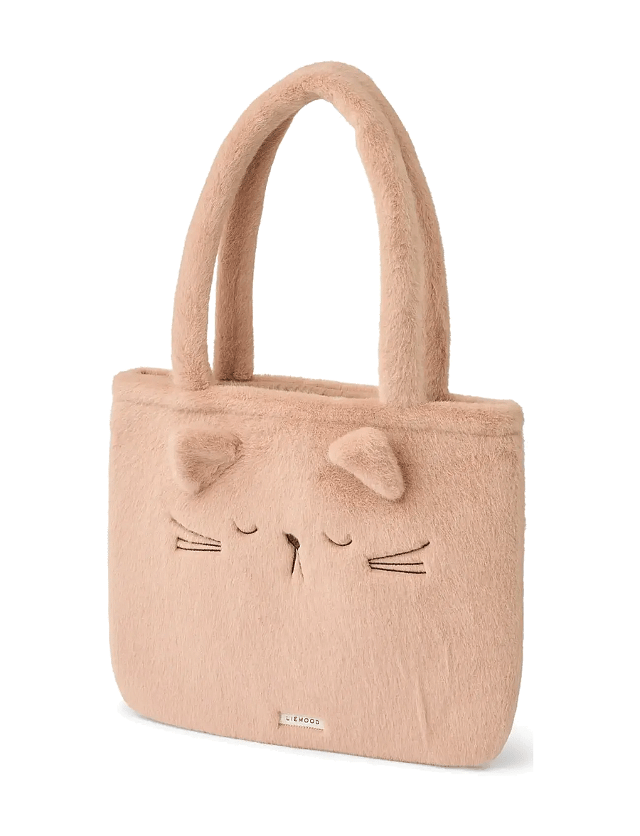 Liewood - Lexi Plush Cat Totebag - tragetaschen & kleine taschen - pale tuscany - 0