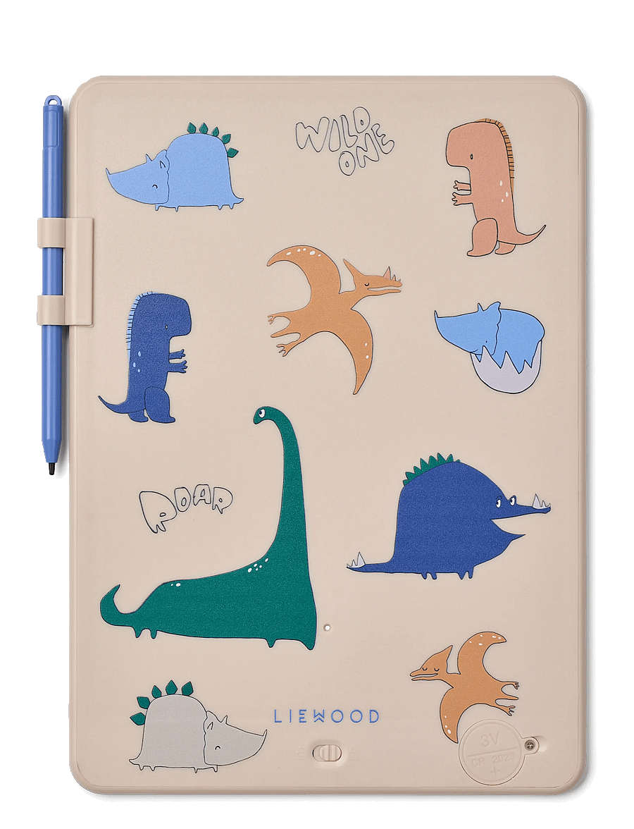 Liewood - Zora Magic Drawing Board 10 Inches - zeichenbretter - dino roar / sandy - 1