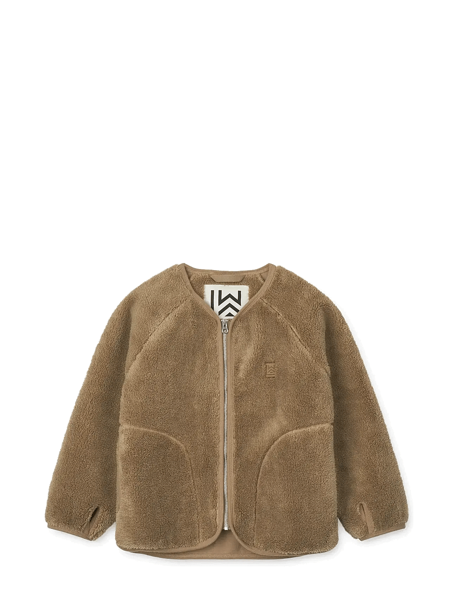 Liewood - Calina Pile Jacket - fleecejacken - oat - 0