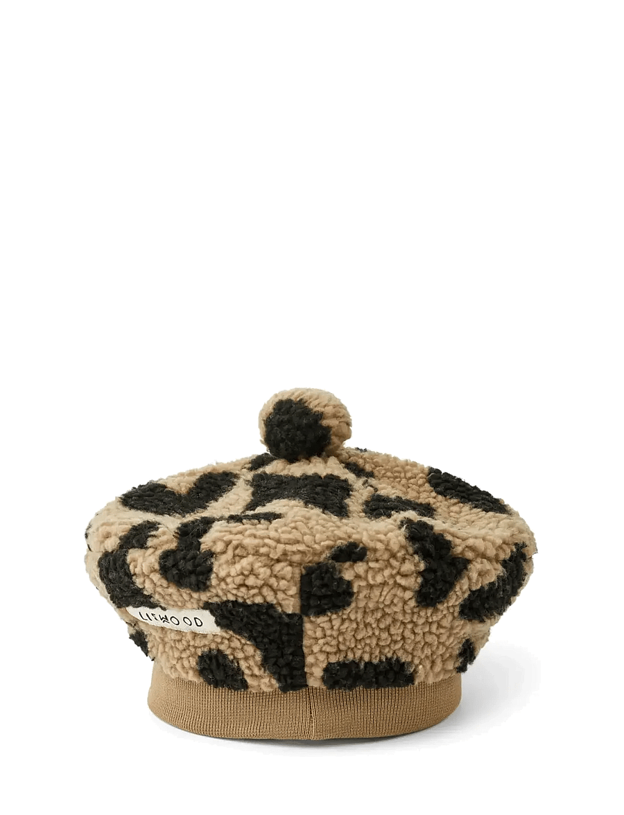 Liewood - Poplar Pile Beret Hat - babyhuer - mega leo / oat mix - 1