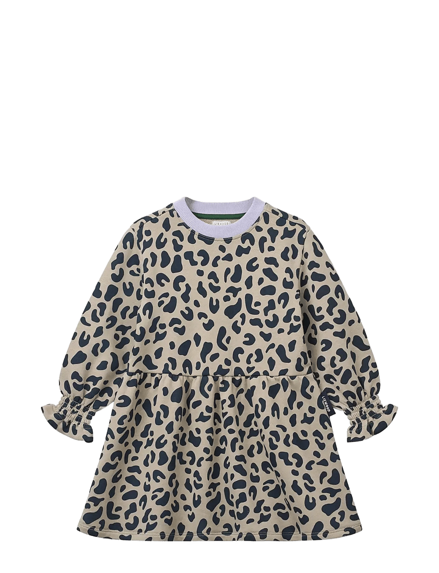 Liewood - Lia LS Sweatdress - leo / mist - 1