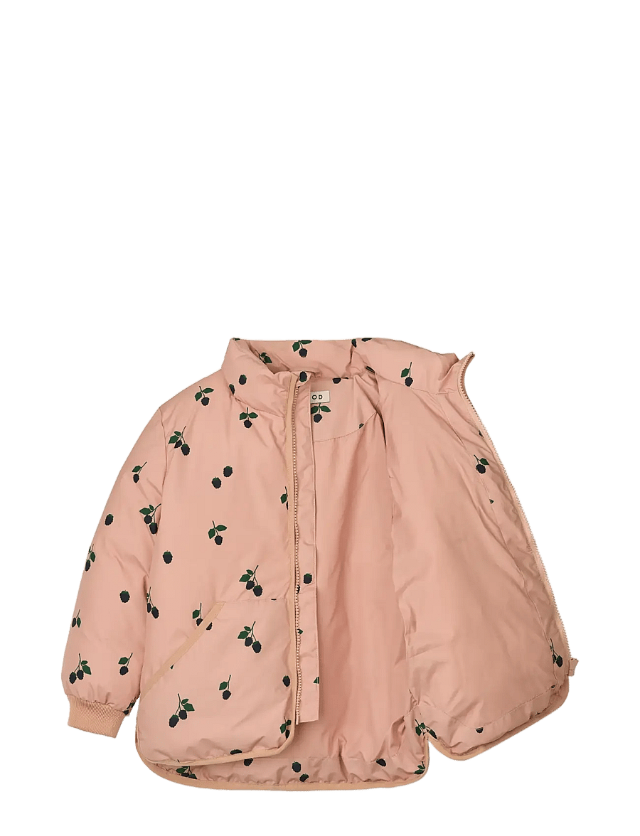 Liewood - Bran Jacket - vinterjackor - berry / pale tuscany - 2