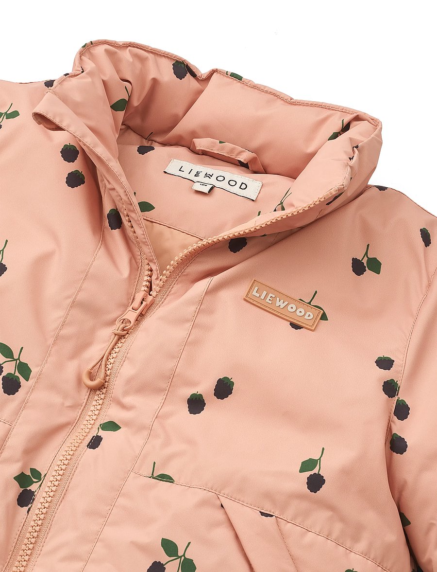 Liewood - Bran Jacket - vinterjackor - berry / pale tuscany - 3