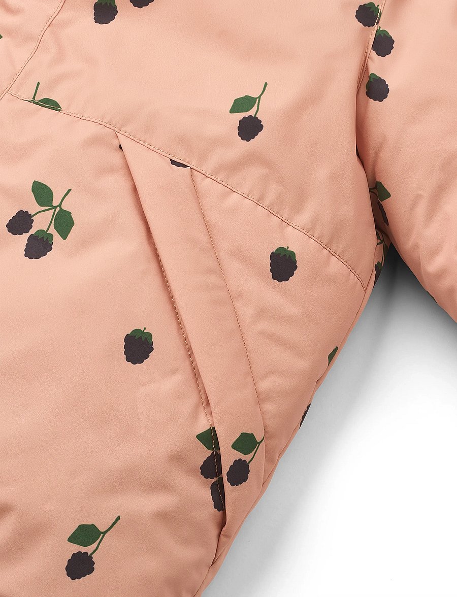 Liewood - Bran Jacket - vinterjackor - berry / pale tuscany - 4