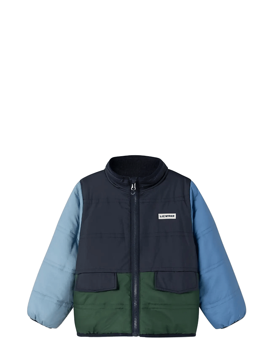 Liewood - Franka Reversible Jacket - classic navy multi mix - 2