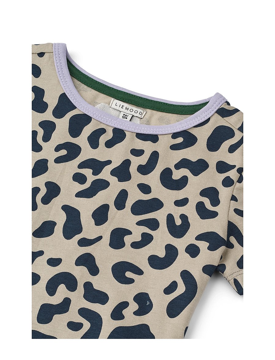 Liewood - Kya SS T-shirt - leo / mist - 2