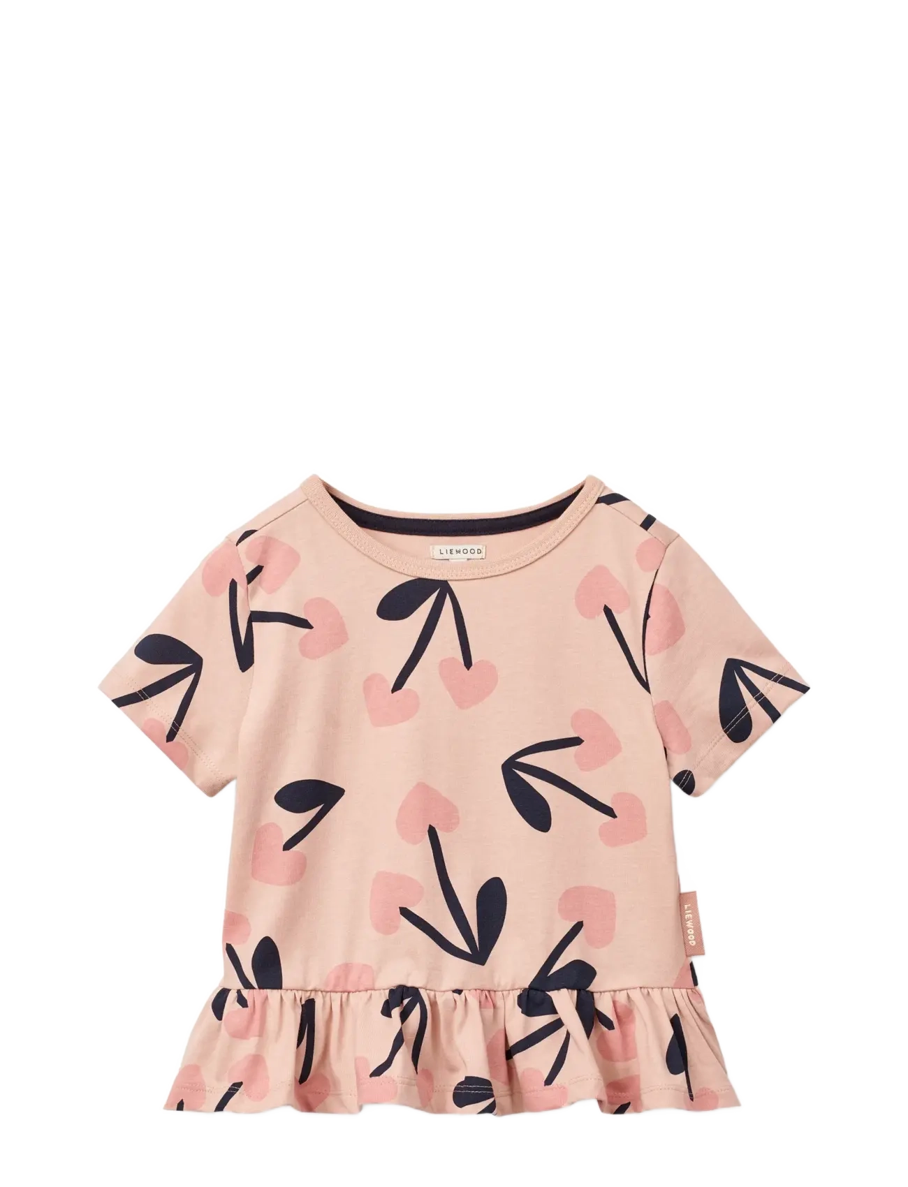 Liewood Kya SS T-shirt - Oberteile & T-Shirts - MEGA CHERRY HEART / ROSEY / pink/rose