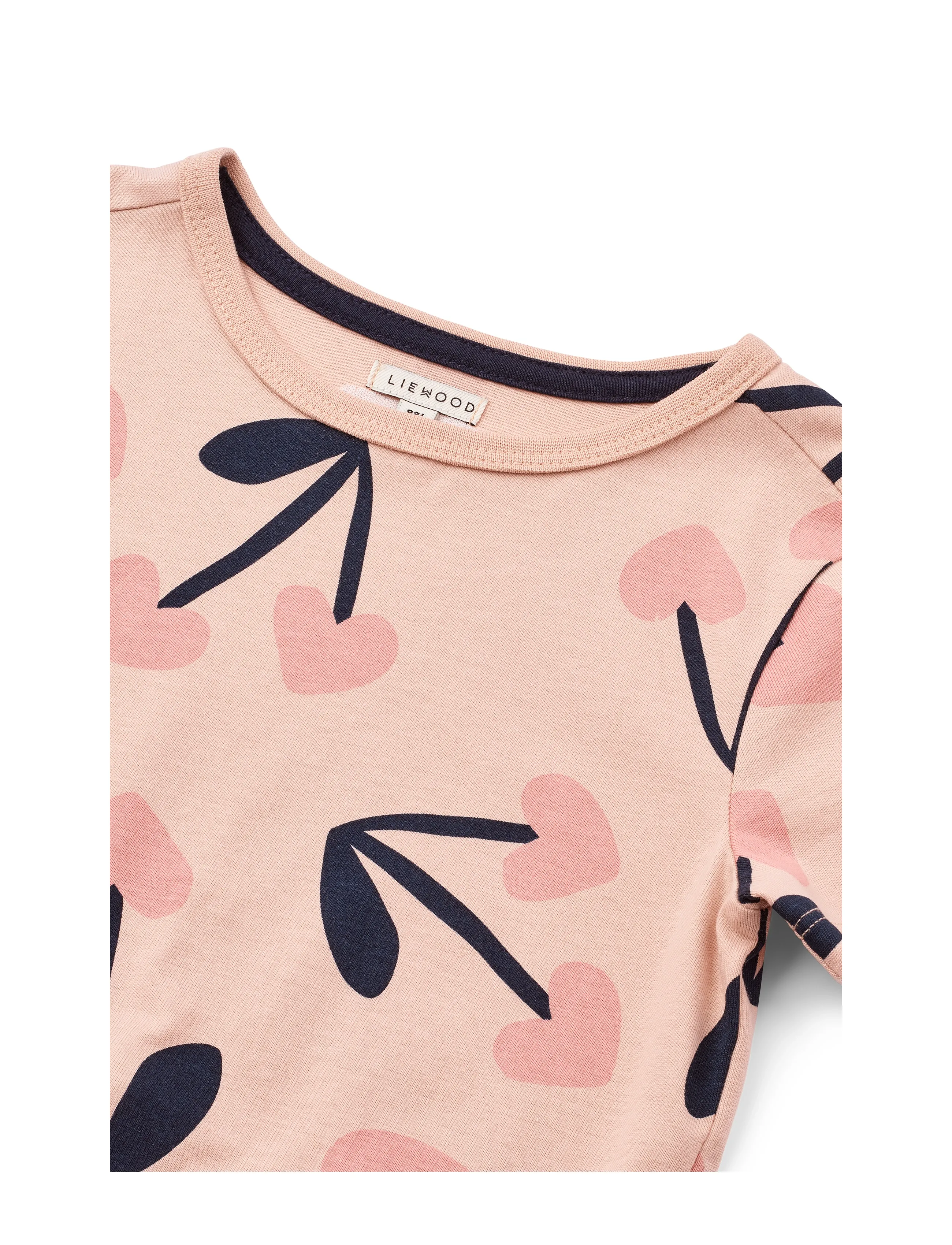 Liewood - Kya SS T-shirt - mega cherry heart / rosey - 2