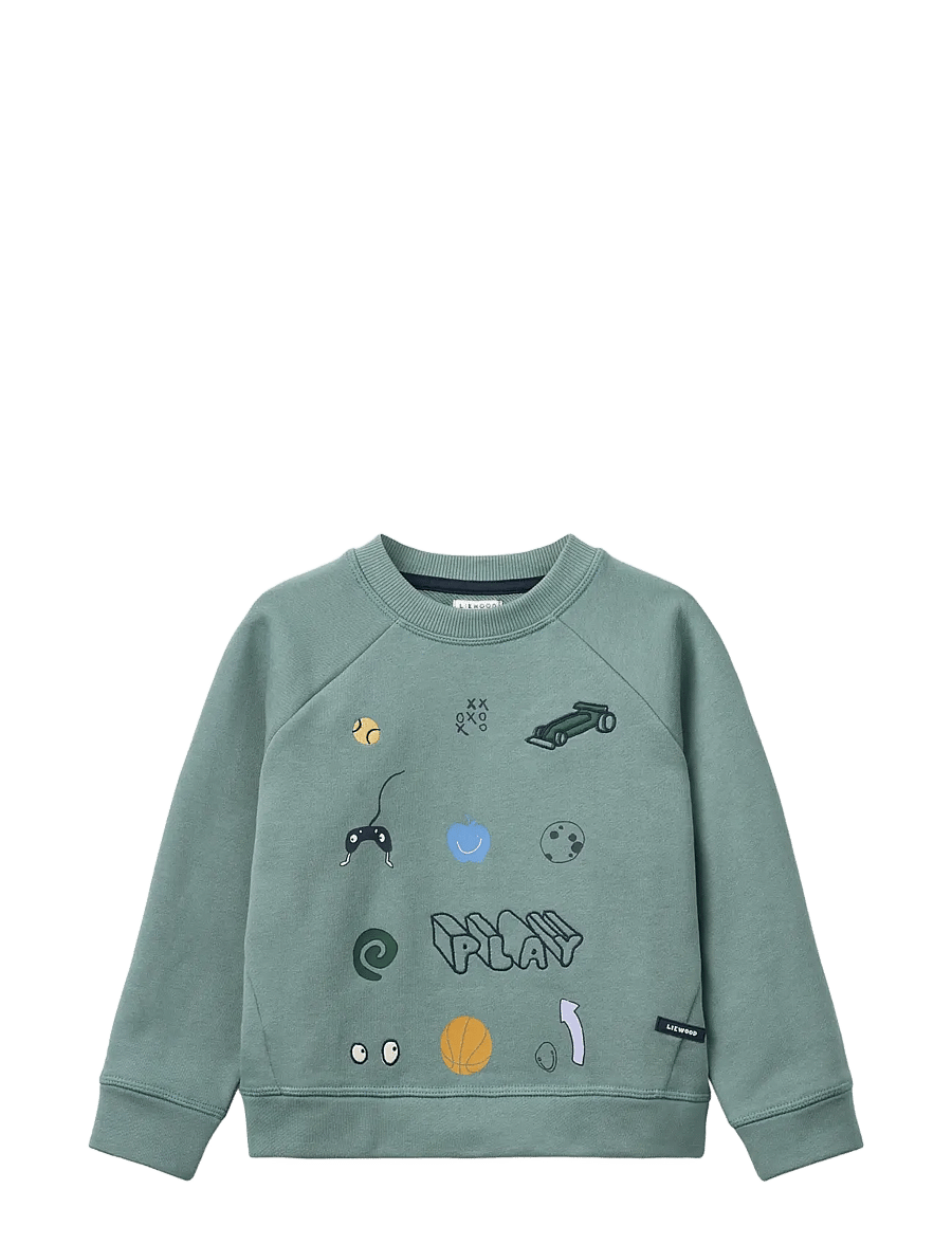 Liewood - Orson Sweatshirt - play / dusty peppermint - 1