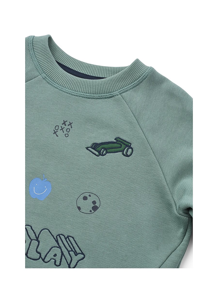 Liewood - Orson Sweatshirt - play / dusty peppermint - 3