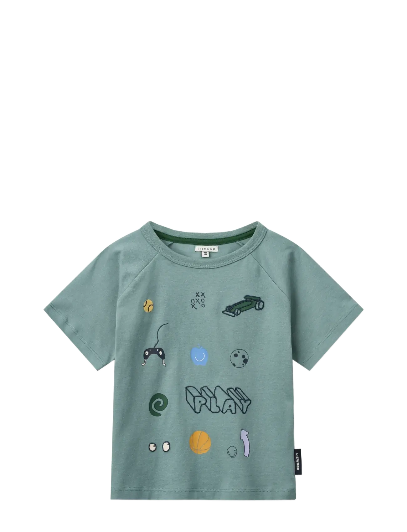 Liewood Brodie SS T-shirt - Oberteile & T-Shirts - PLAY / DUSTY PEPPERMINT / green