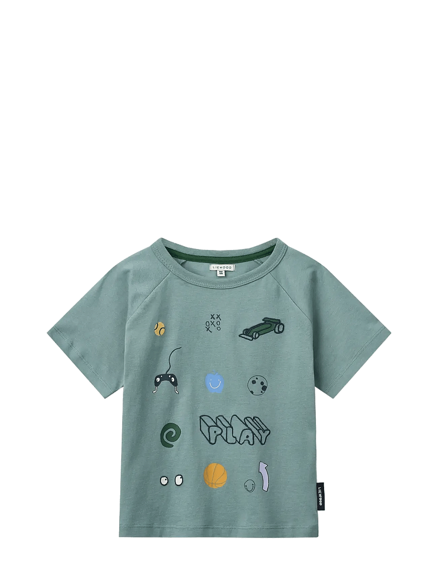 Liewood - Brodie SS T-shirt - play / dusty peppermint - 0