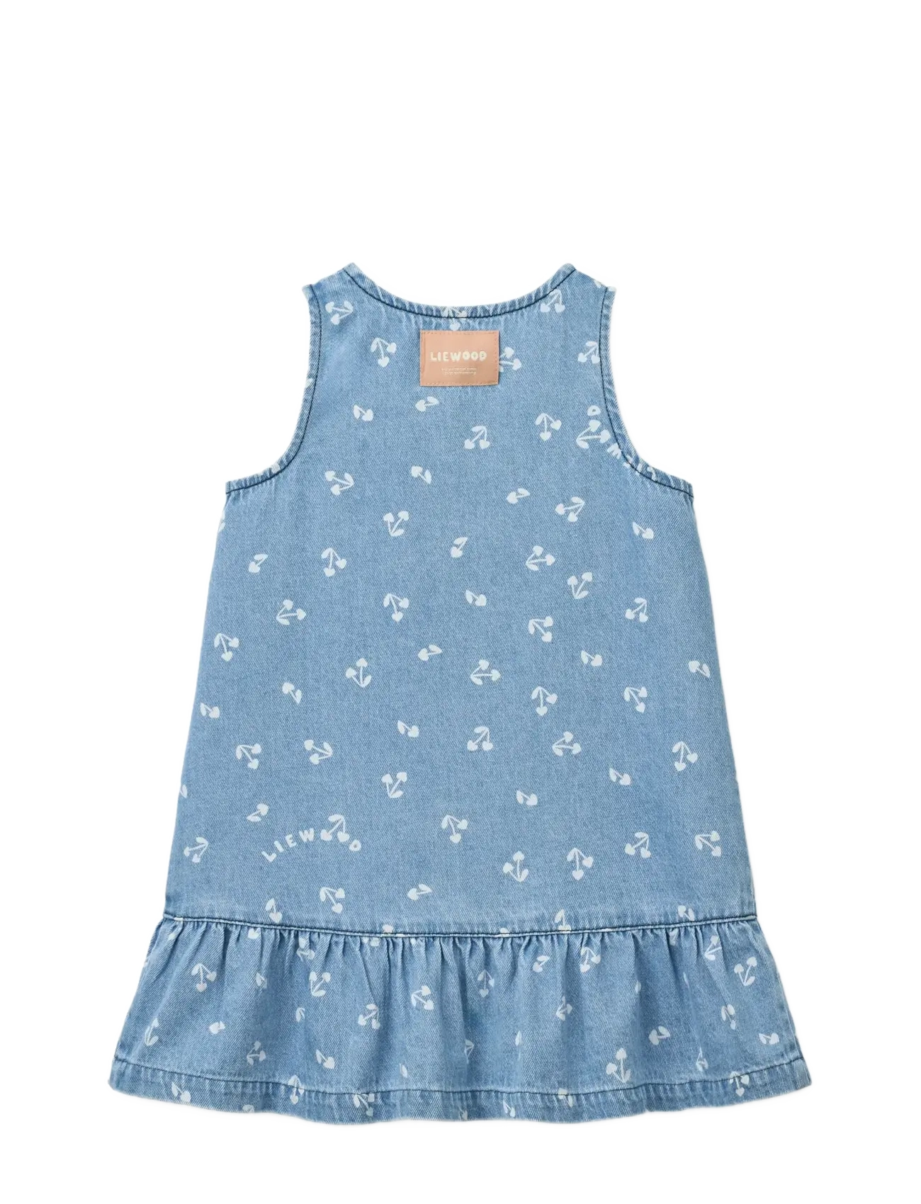 Liewood - Sybilla Light Denim Dress - cherry heart sandy / denim - 2