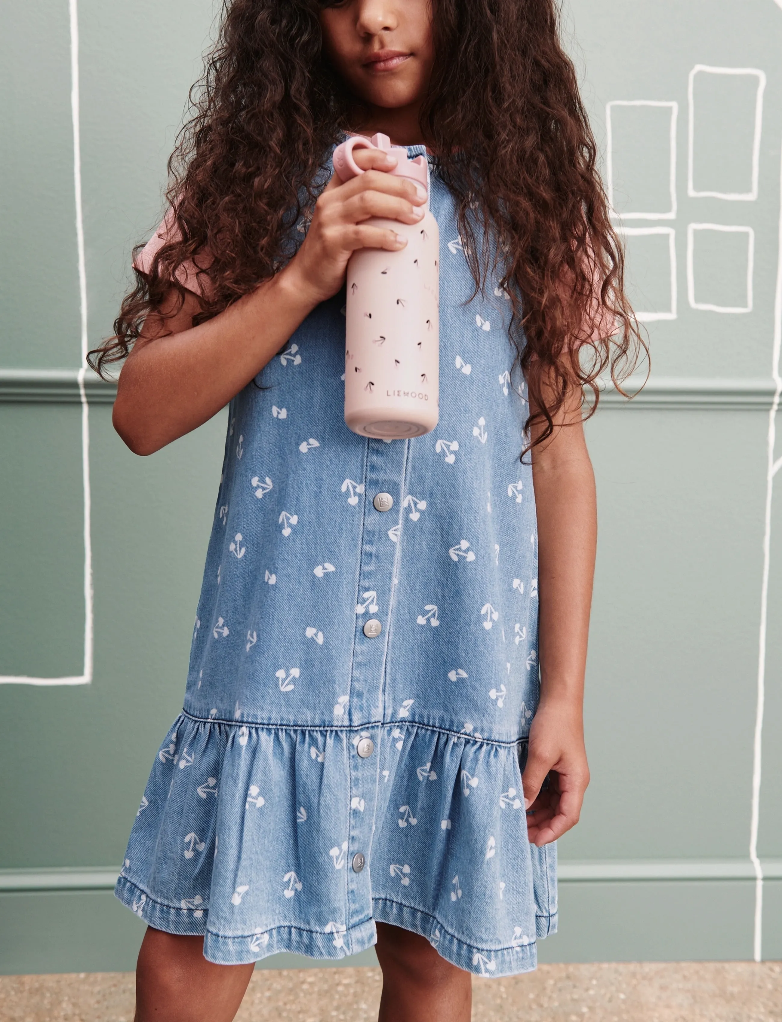 Liewood Sybilla Light Denim Dress, 92, Casual Dresses, Blau - Sleeveless Kinder