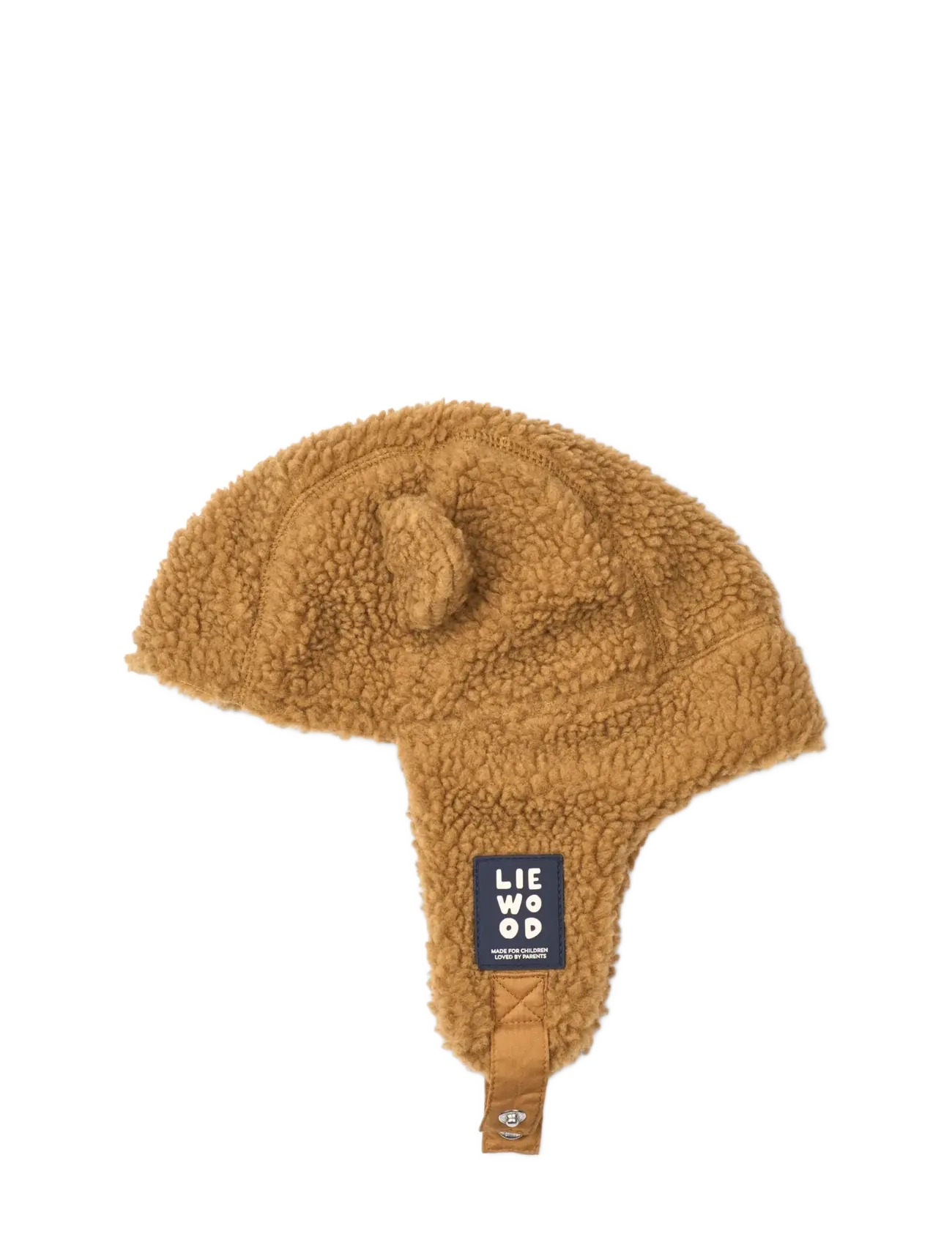 Liewood Bravo Pile Hat w Ears - Beebiriided - GOLDEN CARAMEL / brown