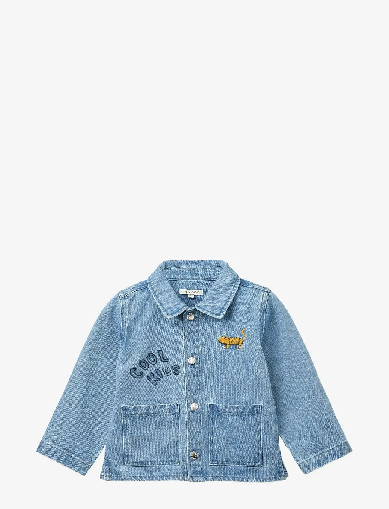 Liewood - Kinsley Placement Denim Overshirt - cool kids / light blue denim - 1