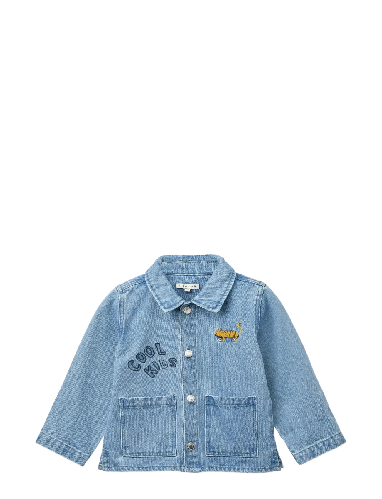 Liewood Kinsley Placement Denim Overshirt - Ytterkläder - COOL KIDS / LIGHT BLUE DENIM / blue