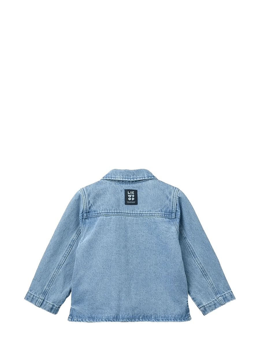 Liewood - Kinsley Placement Denim Overshirt - teksa ja velvet - cool kids / light blue denim - 2