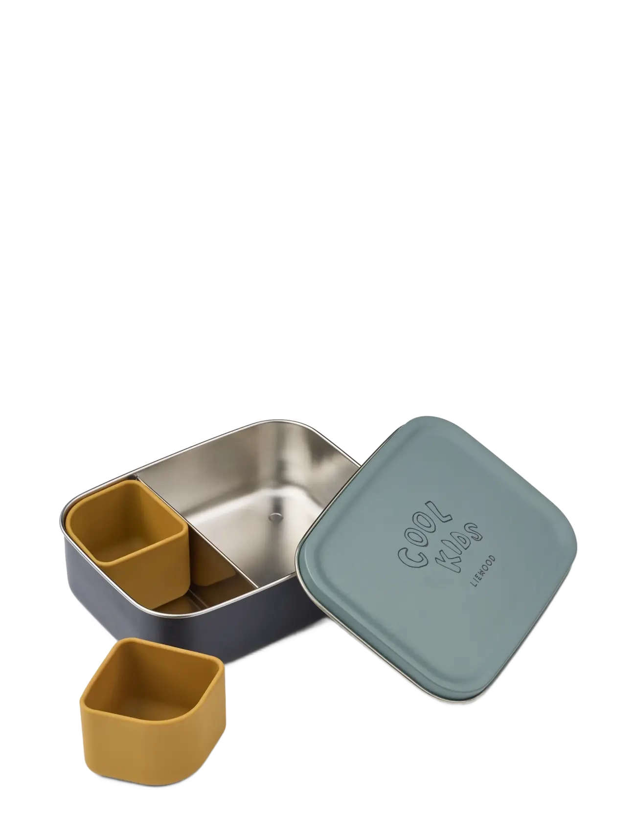 Liewood - Nina Stainless Steel Lunchbox - madkasser - cool kids / dusty peppermint - 2