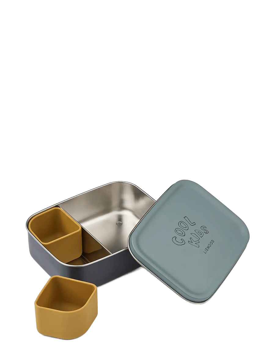 Liewood - Nina Stainless Steel Lunchbox - madkasser - cool kids / dusty peppermint - 2