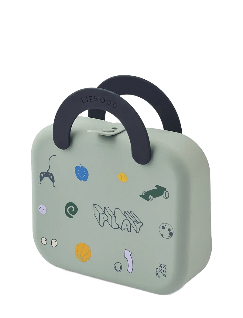 Liewood - Elara Foldable Lunchbox - lunchlådor - play / dusty peppermint - 0