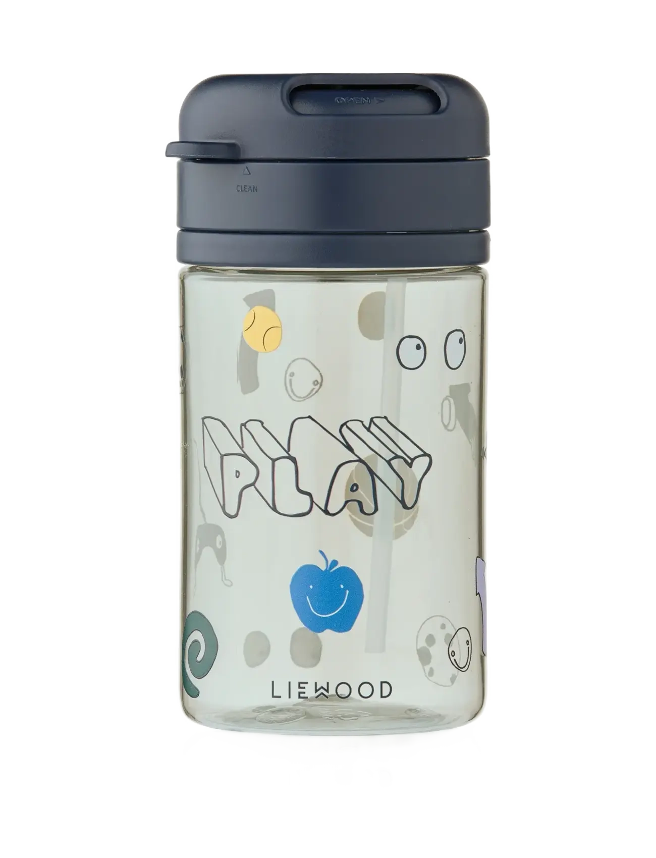 Liewood Pavia Tritan Straw Cup 500 ml, 500 ml, Navy, Måltid > Kopper & Krus, Børn