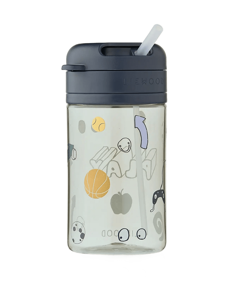 Liewood - Pavia Tritan Straw Cup 500 ml - vandflasker - play / dusty peppermint - 1