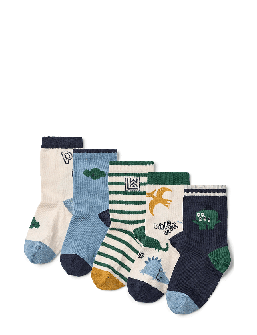 Liewood - Silas Socks 5-Pack - socks - cool kids multi mix - 0