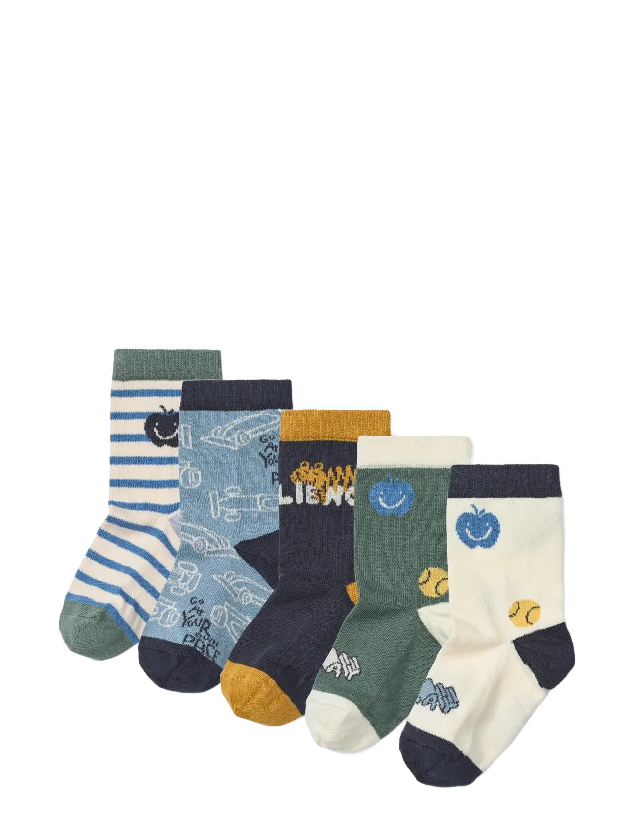 Liewood Silas Socks 5-Pack - Skarpetki - PLAY MIX / blue