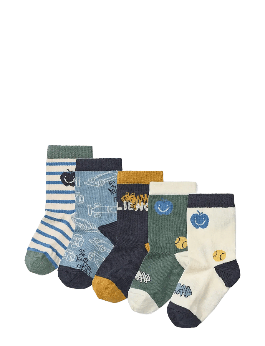 Liewood - Silas Socks 5-Pack - play mix - 0