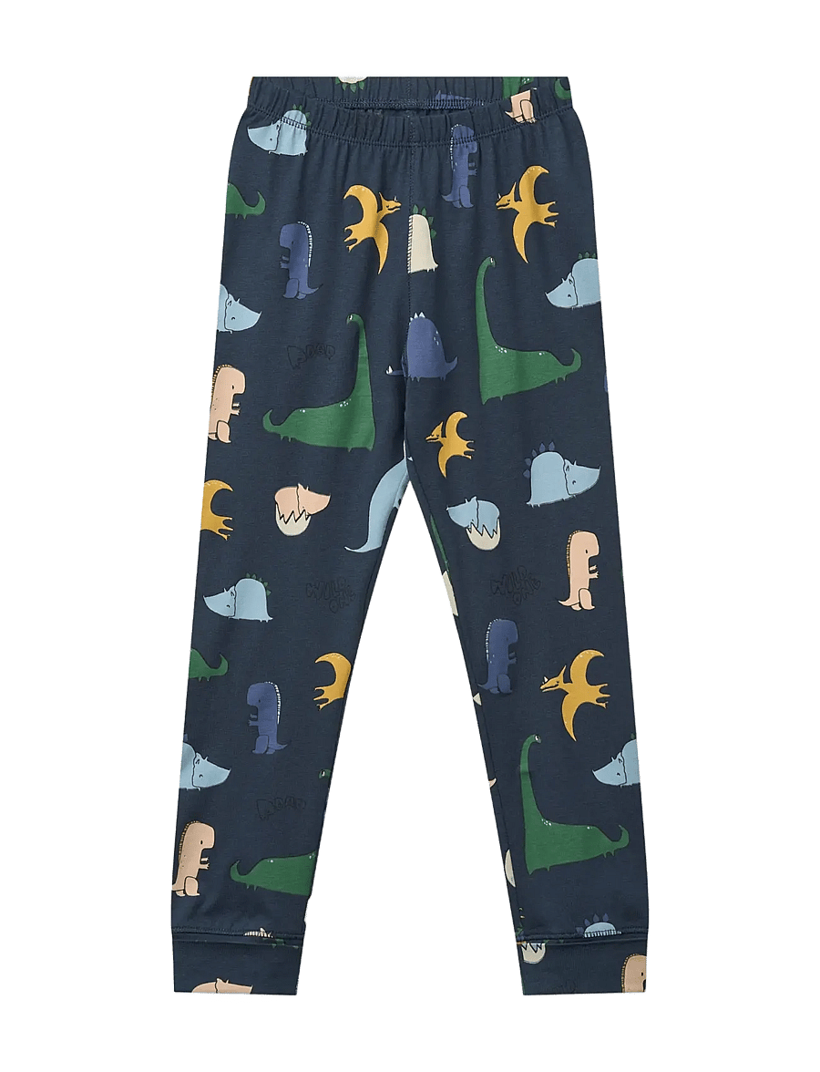 Liewood - Wilhelm Grow Printed Pyjamas Set - dino roar / classic navy - 3