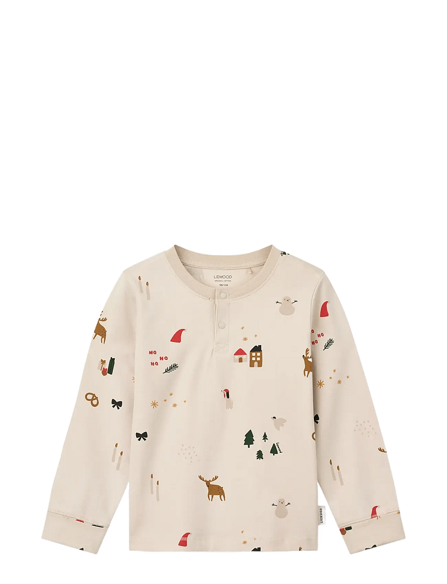Liewood - Wilhelm Grow Printed Pyjamas Set - pyjamassæt - holiday / sandy - 2