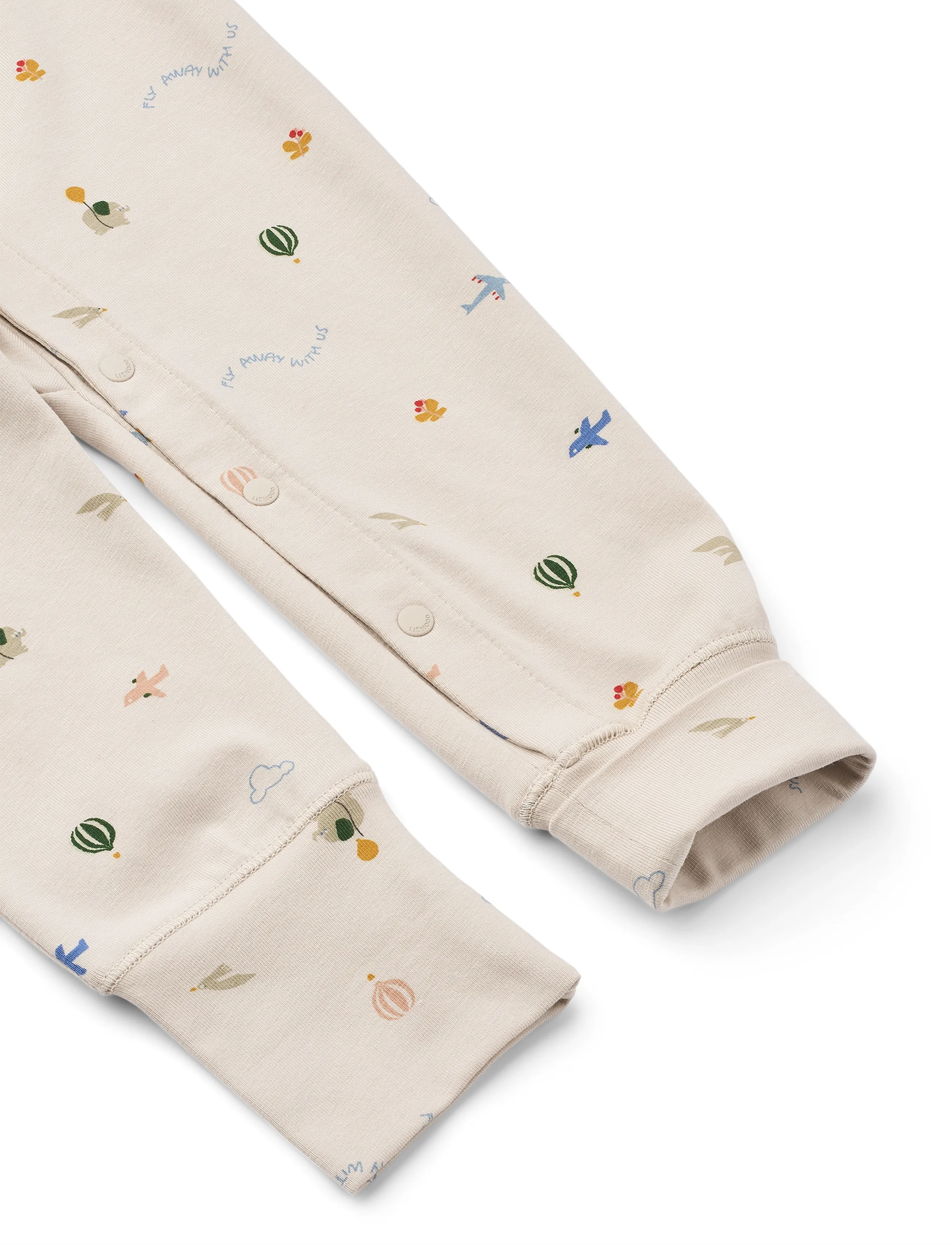 Liewood - Birk Grow Printed Pyjamas Jumpsuit - flying / sandy - 1